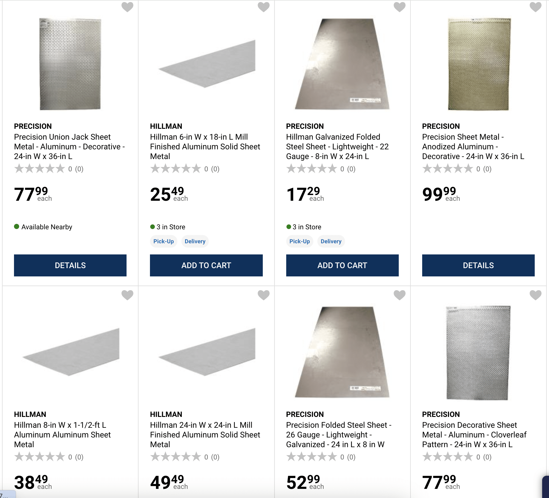 Sheet Metal at RONA